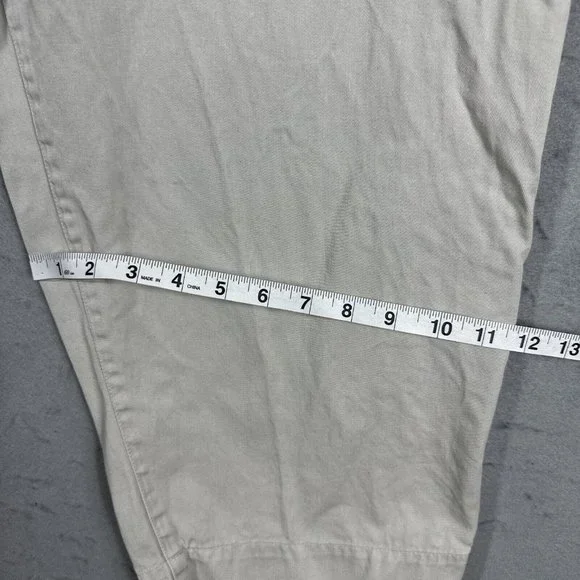 CJ Banks Womens Pants Capri Crop Women's Plus Size 14W Beige - Picture 6 of 10